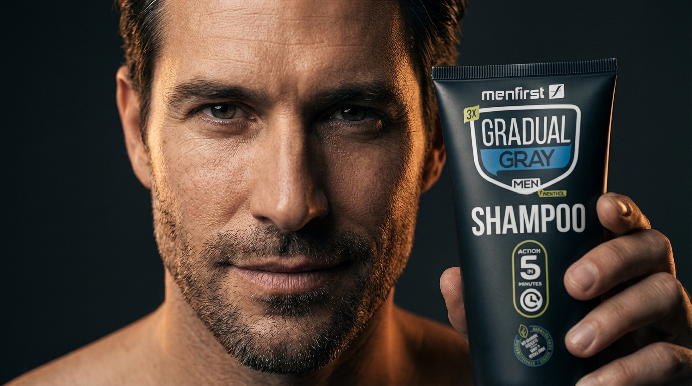 MenFirst Gradual Gray — AI Cinematic Product Campaign | Pixel Motus